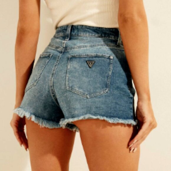 Brand New Guess Vintage High Rise Jean Shorts - Picture 1 of 11